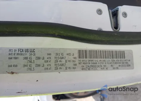 2017 Jeep Patriot Sport Se Fwd z USA, uszkodzony, nr VIN 1C4NJPBA2HD134174